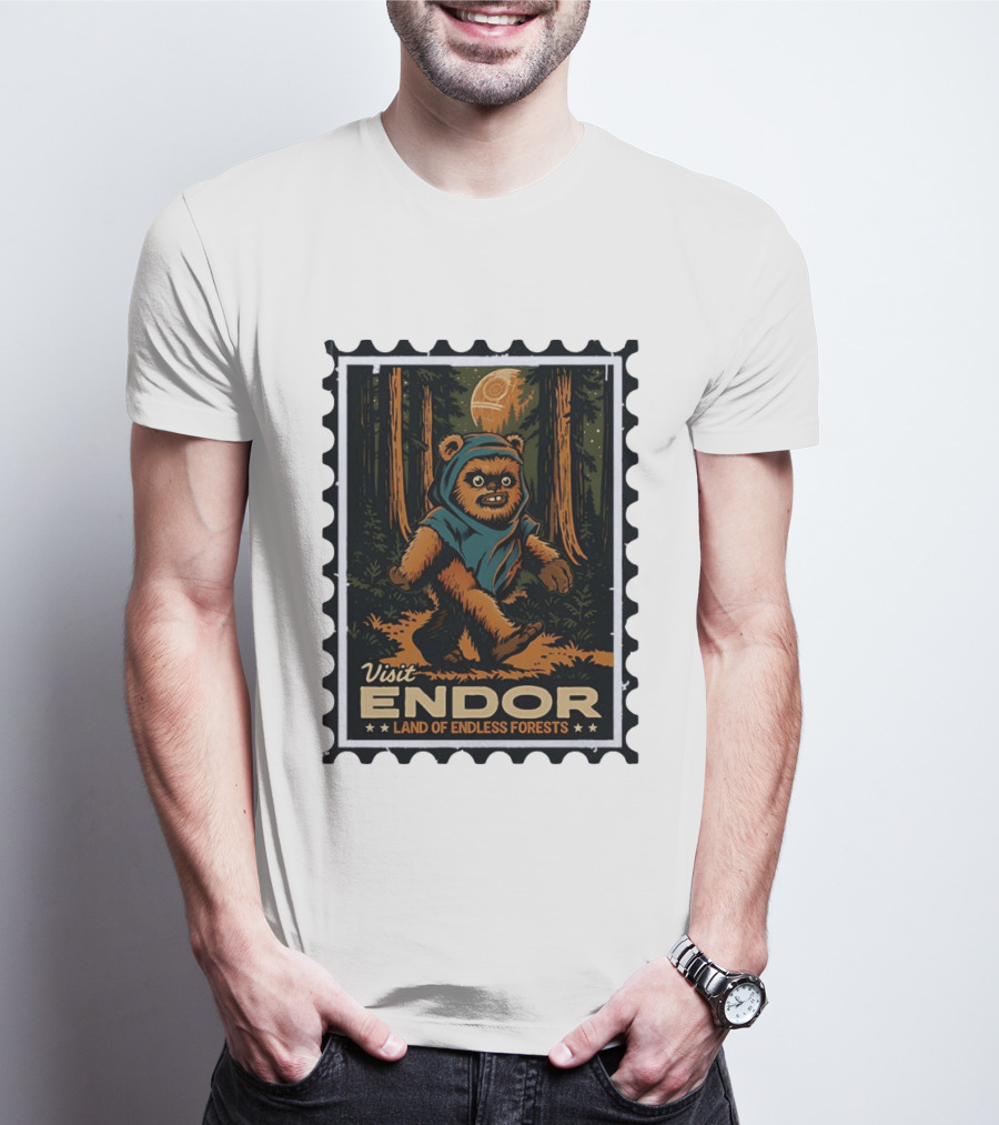 Visit Endor Land Of Endless Forests Ewok Moonlit Adventure T-Shirt