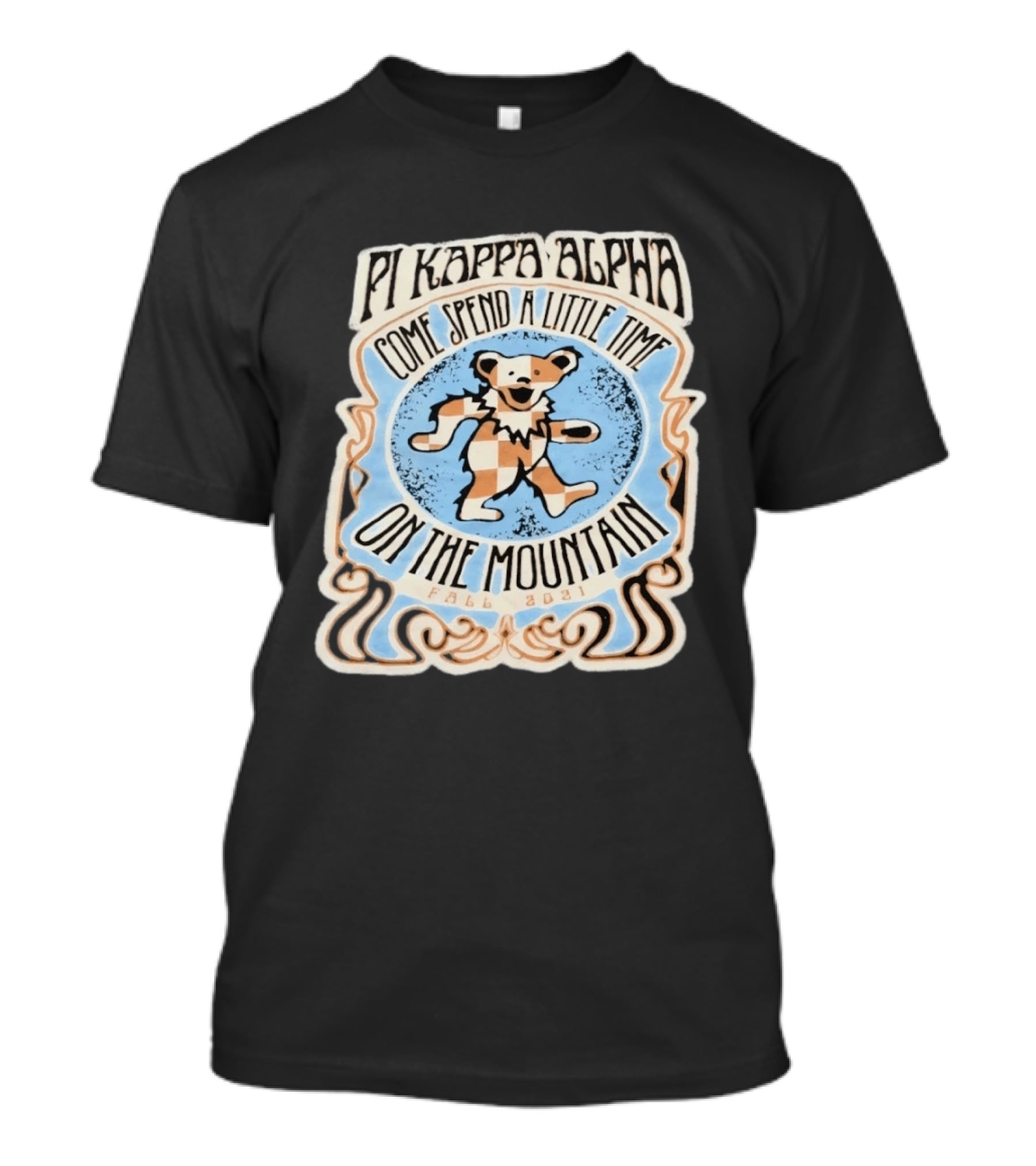 Pi Kappa Alpha Come Spend A Little Time On The Mountain Fall 2021 Bear T-Shirt