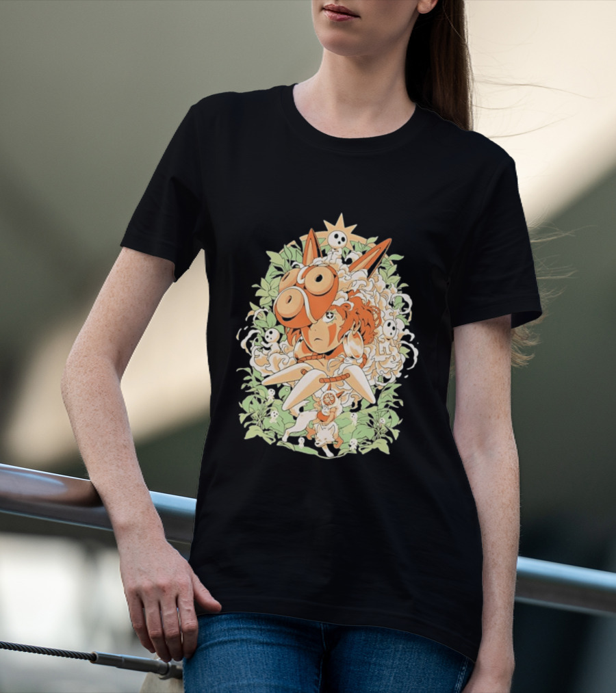 Princess Mononoke Moro Kodama Spirit Forest Adventure T-Shirt