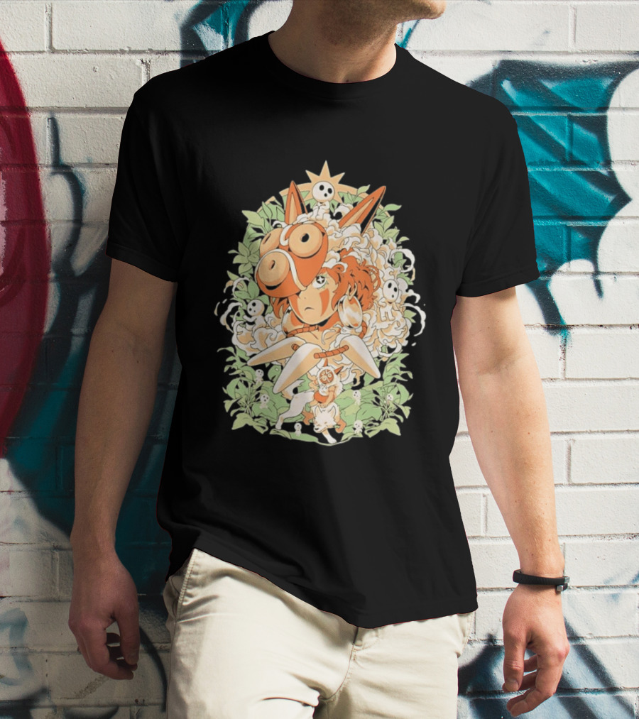 Princess Mononoke Moro Kodama Spirit Forest Adventure T-Shirt