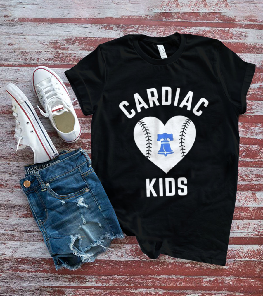 Cardiac Kids Heart Philadelphia Phillies Liberty Bell T-Shirt