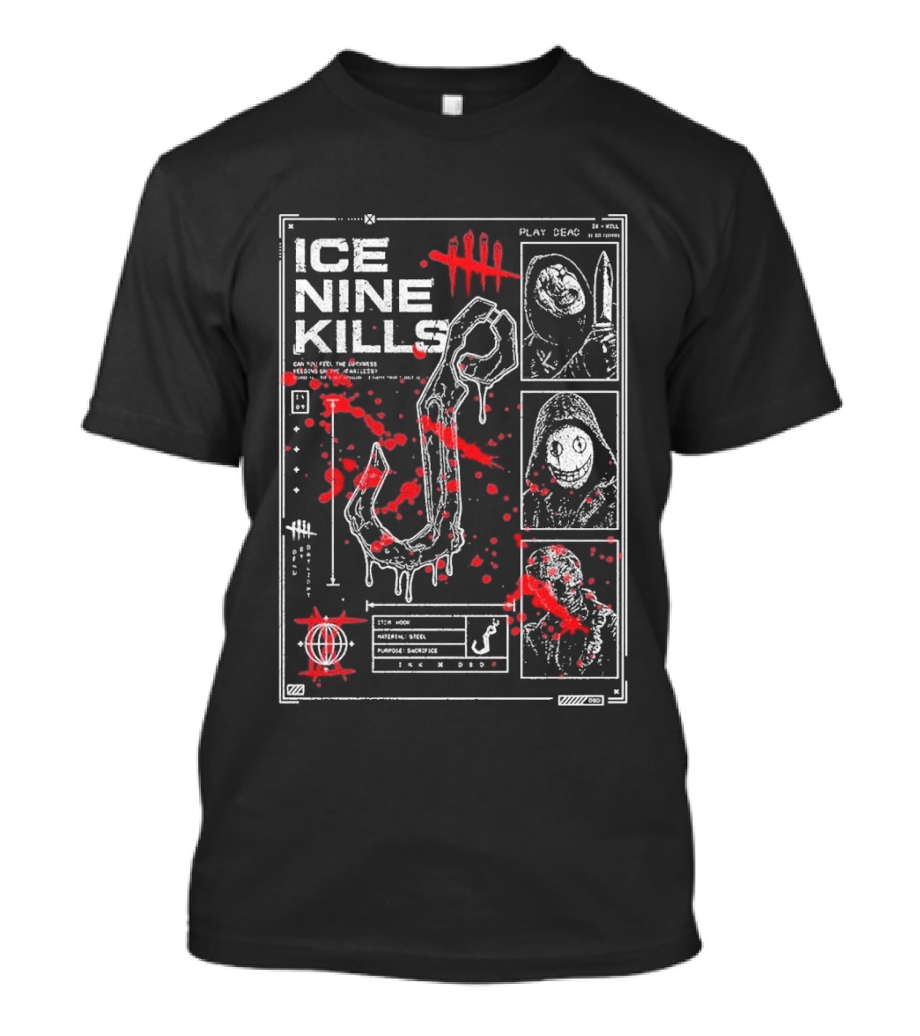 Ice Nine Kills Dead By Daylight Play Dead Killer Profile Horror Collaboration T-Shirt