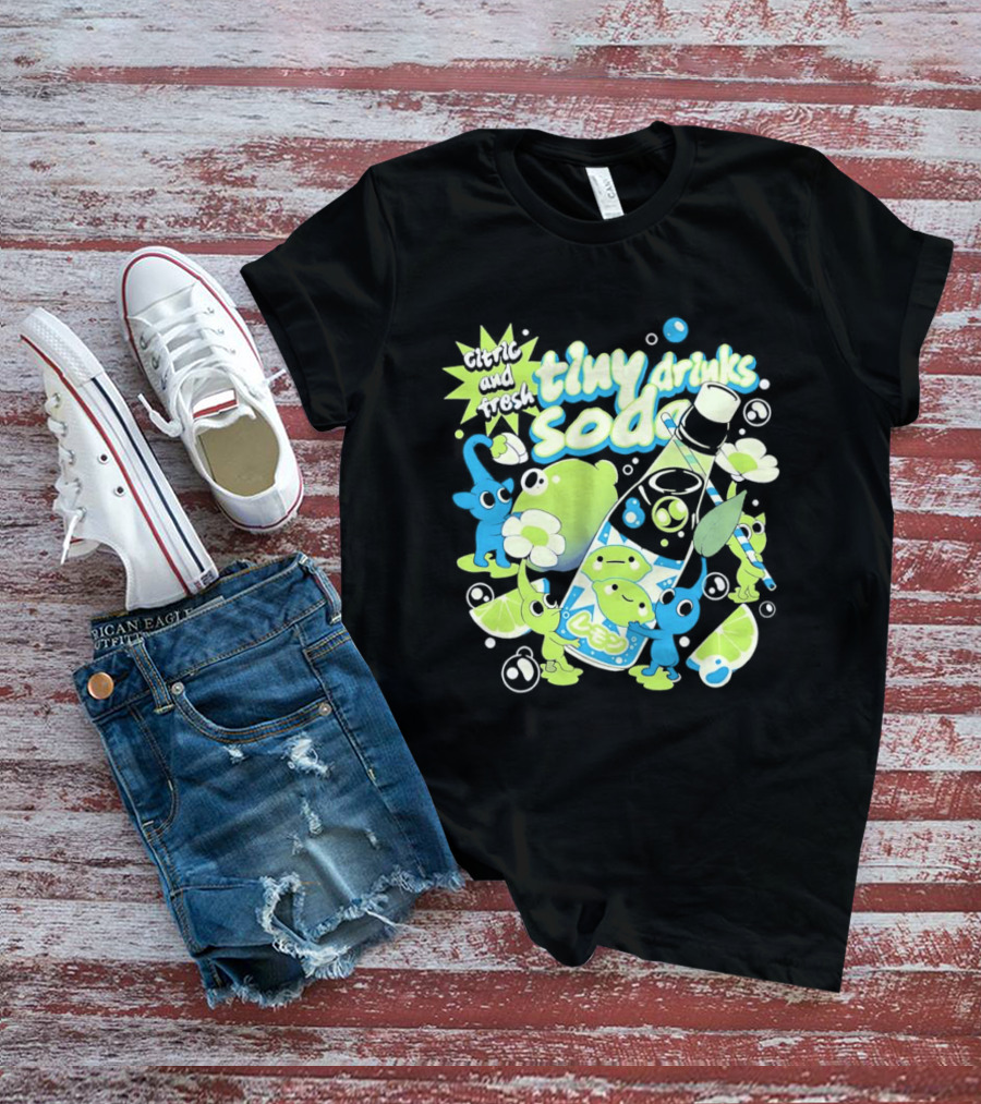 Tiny Drinks Soda Lemon Lime Pikmin Fresh And Juicy T-Shirt