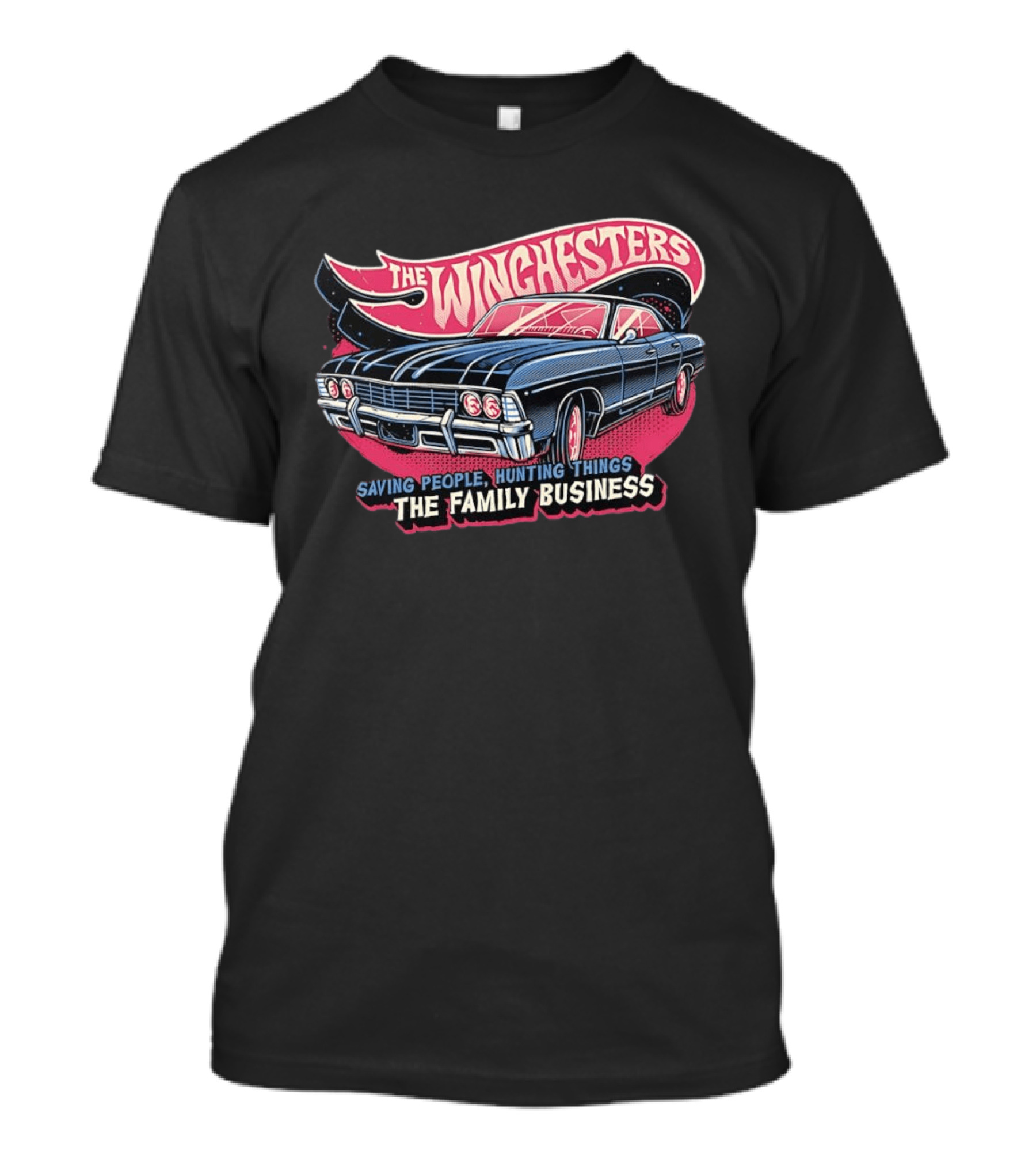 The Winchesters Impala Saving People Hunting Things Family Business T-Shirt