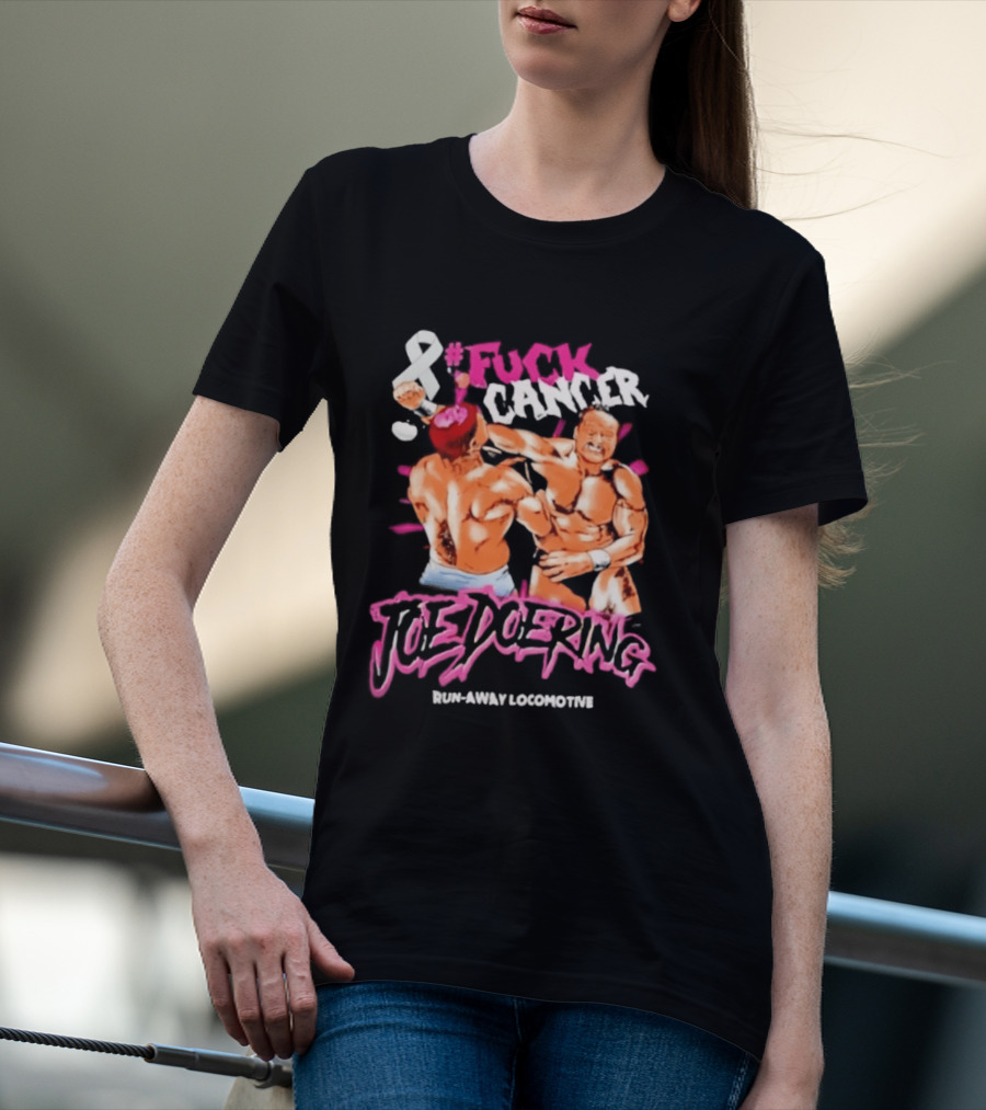 Joe Doering Cancer Battle Run Away Locomotive T-Shirt