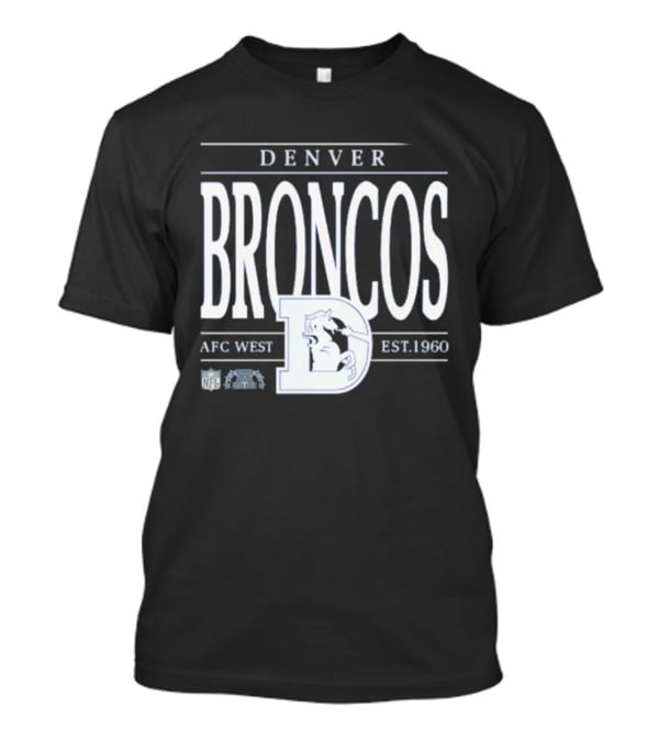 Denver Broncos AFC West Est 1960 NFL Football Retro D T-Shirt