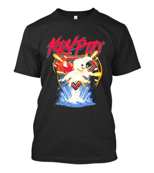 Krypto The Superdog With Superman Symbol And Skateboard T-Shirt