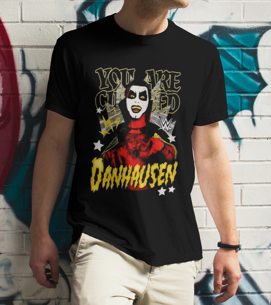 WWE Danhausen You Are Cursed Wrestling Starface T-Shirt