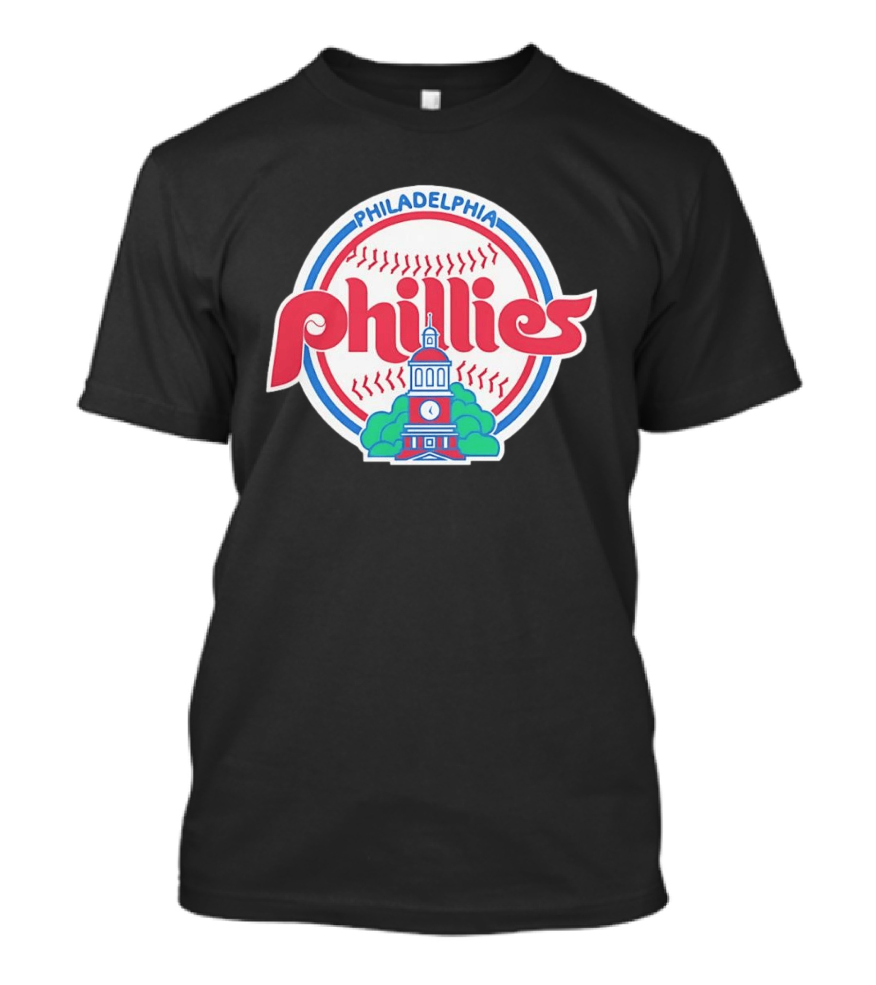 Philadelphia Phillies Independence Hall Baseball Team T-Shirt