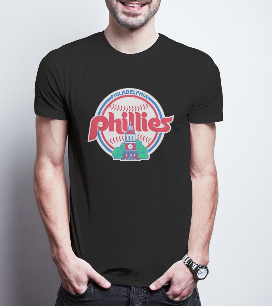 Philadelphia Phillies Independence Hall Baseball Team T-Shirt