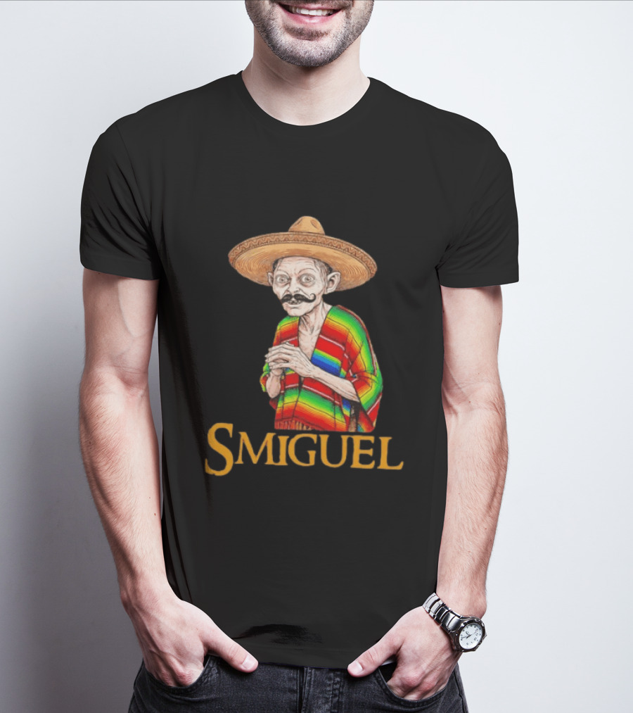 Smiguel Mexican Poncho Sombrero T-Shirt