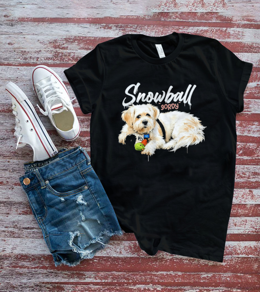 Snowball Gordy Dog With Playful Plush Toy T-Shirt