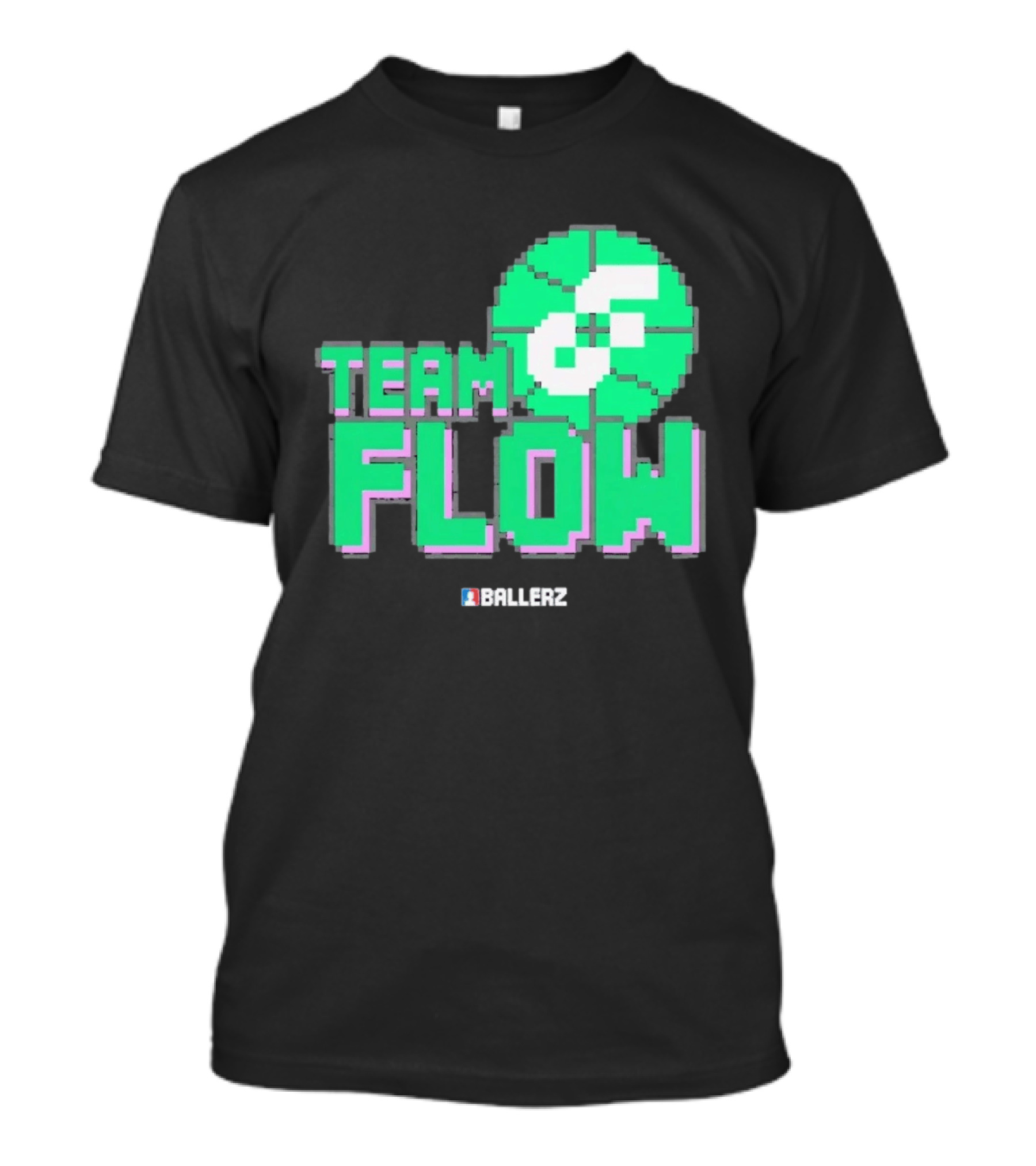 Team Flow Ballerz Pixel Basketball T-Shirt