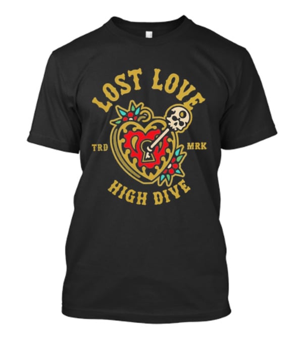 Lost Love High Dive Heart And Key Vintage Tattoo T-Shirt