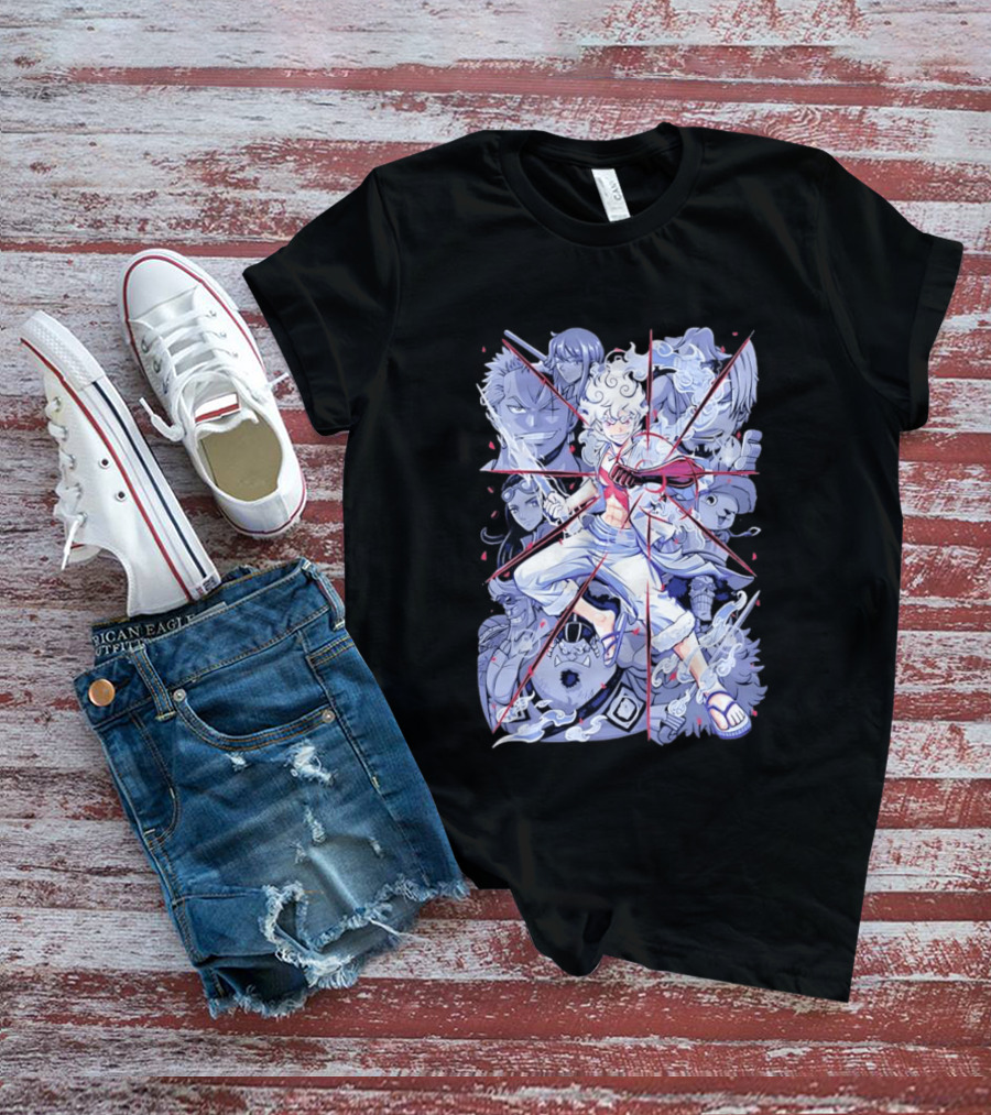 Luffy Gear Fifth Transformation With Crew Fearless Adventure T-Shirt
