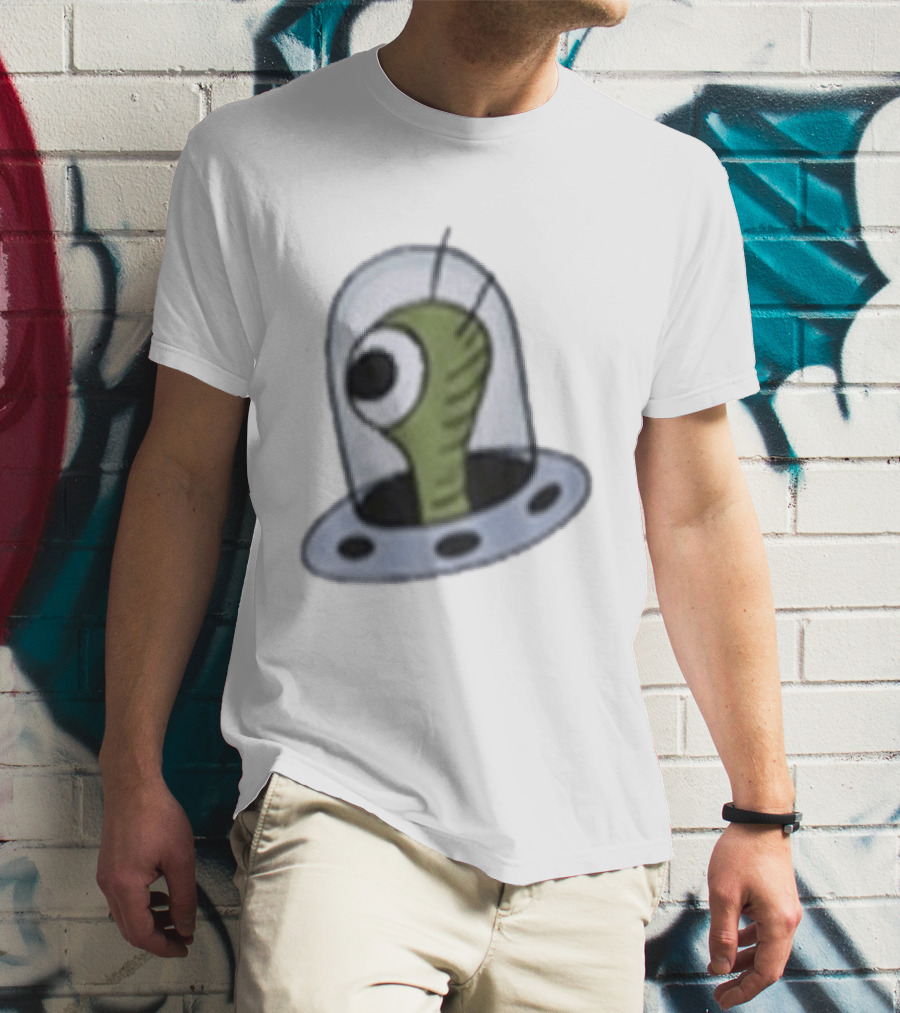 Bizarro Secret UFO Alien Spaceship T-Shirt