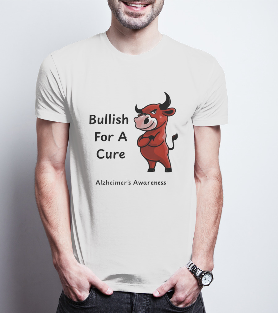 Bullish For A Cure Alzheimer's Awareness Red Bull T-Shirt