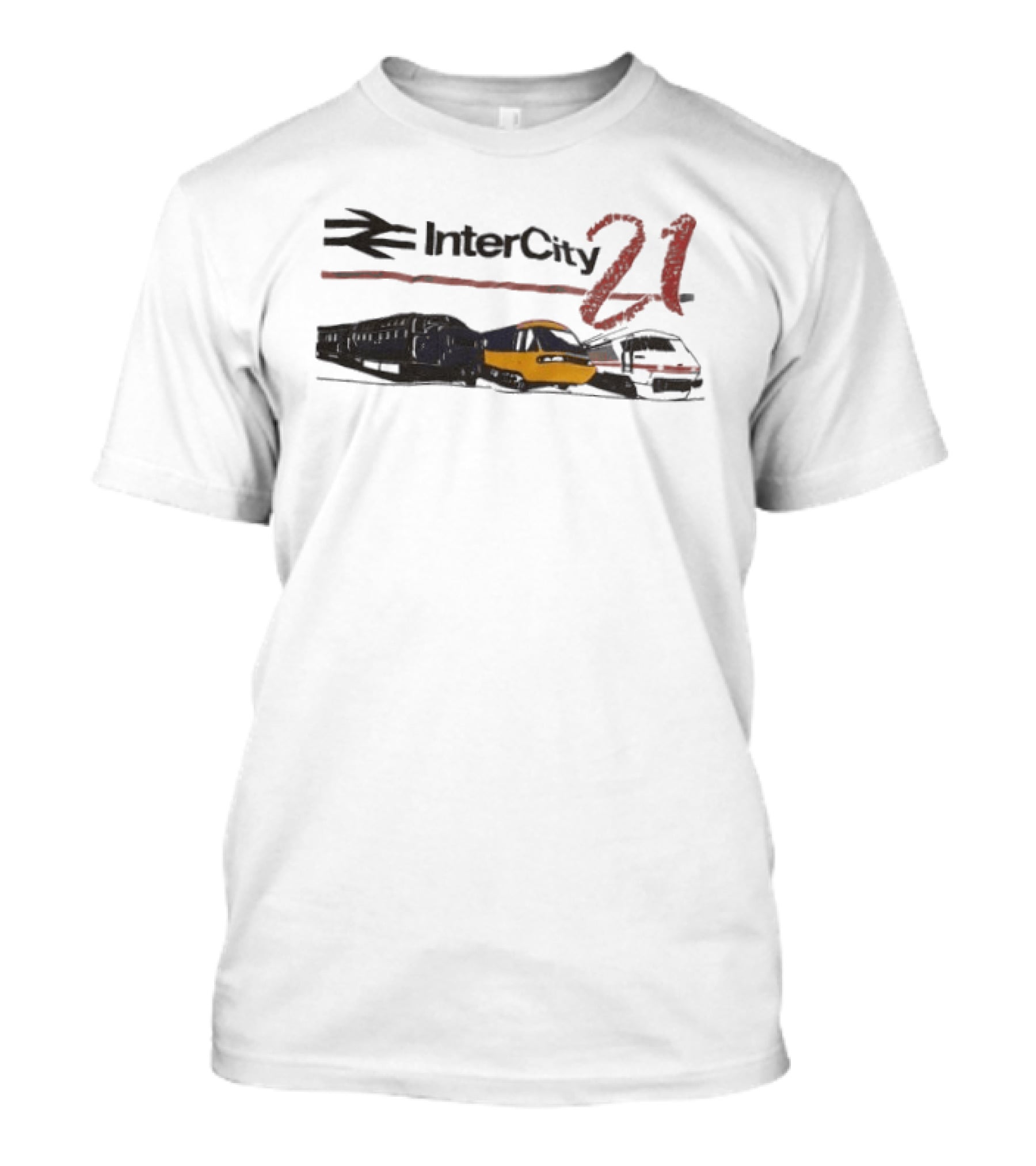 InterCity 21 Train Transportation Theme With Trains T-Shirt