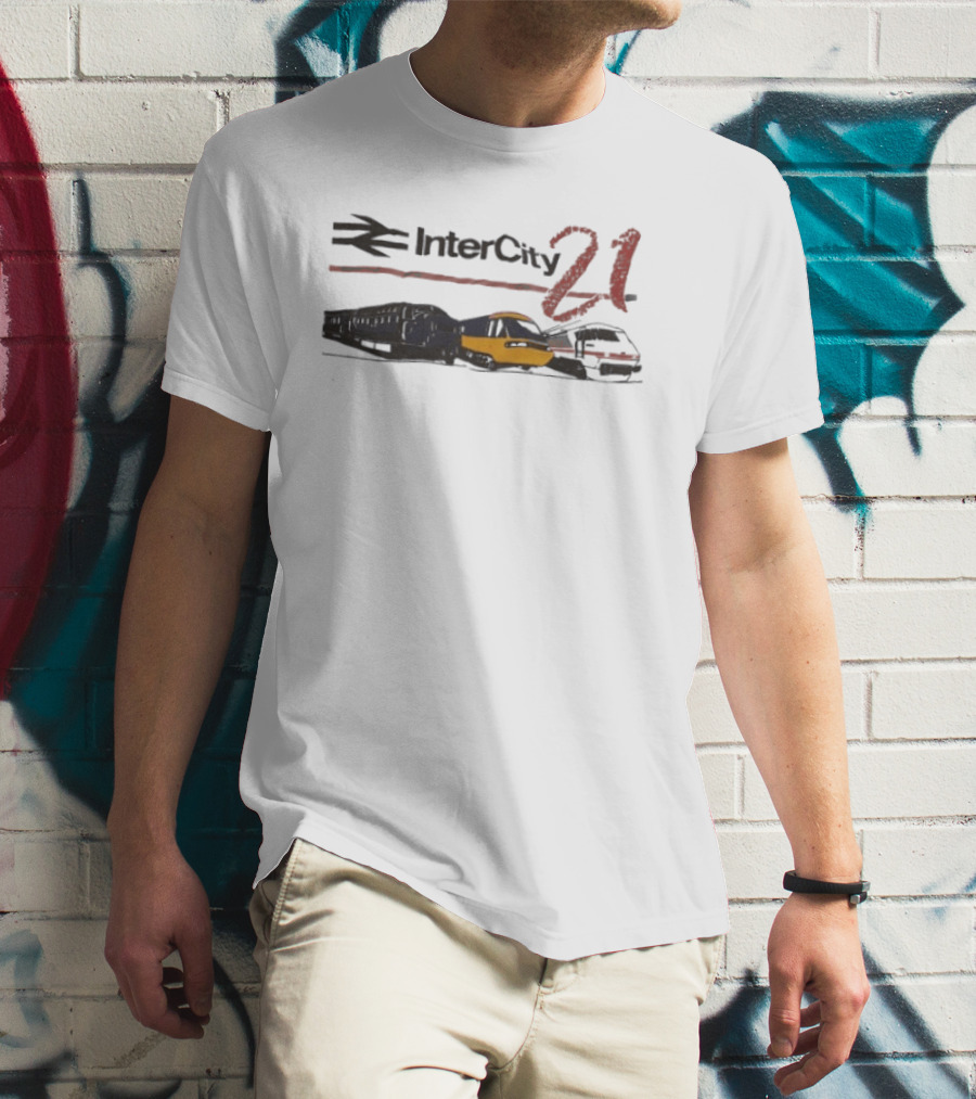 InterCity 21 Train Transportation Theme With Trains T-Shirt