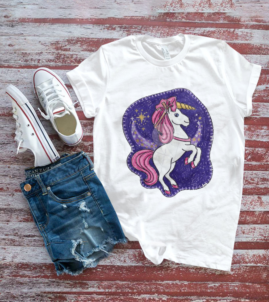 Lizzie Unicorn Dreams Come True Disney Starry Night T-Shirt