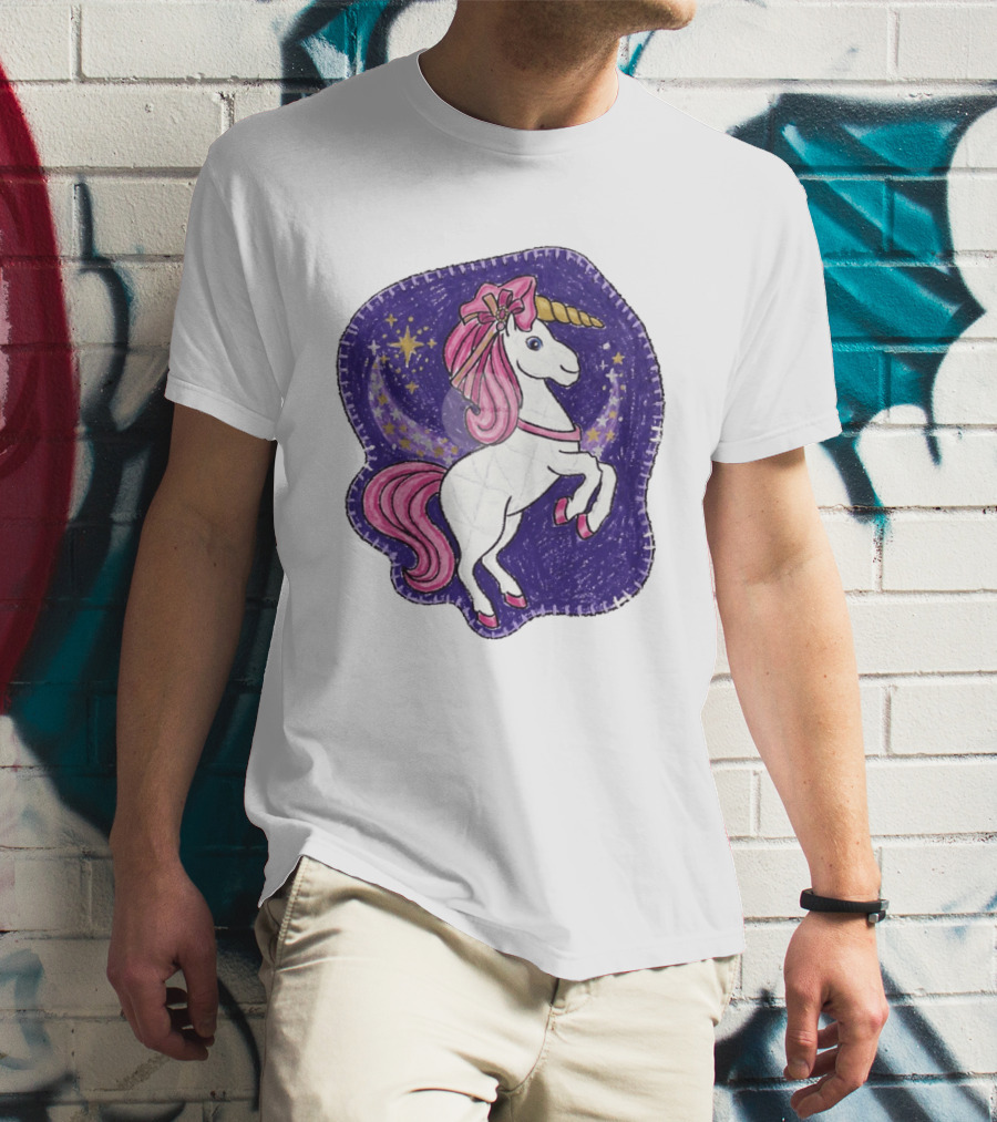 Lizzie Unicorn Dreams Come True Disney Starry Night T-Shirt