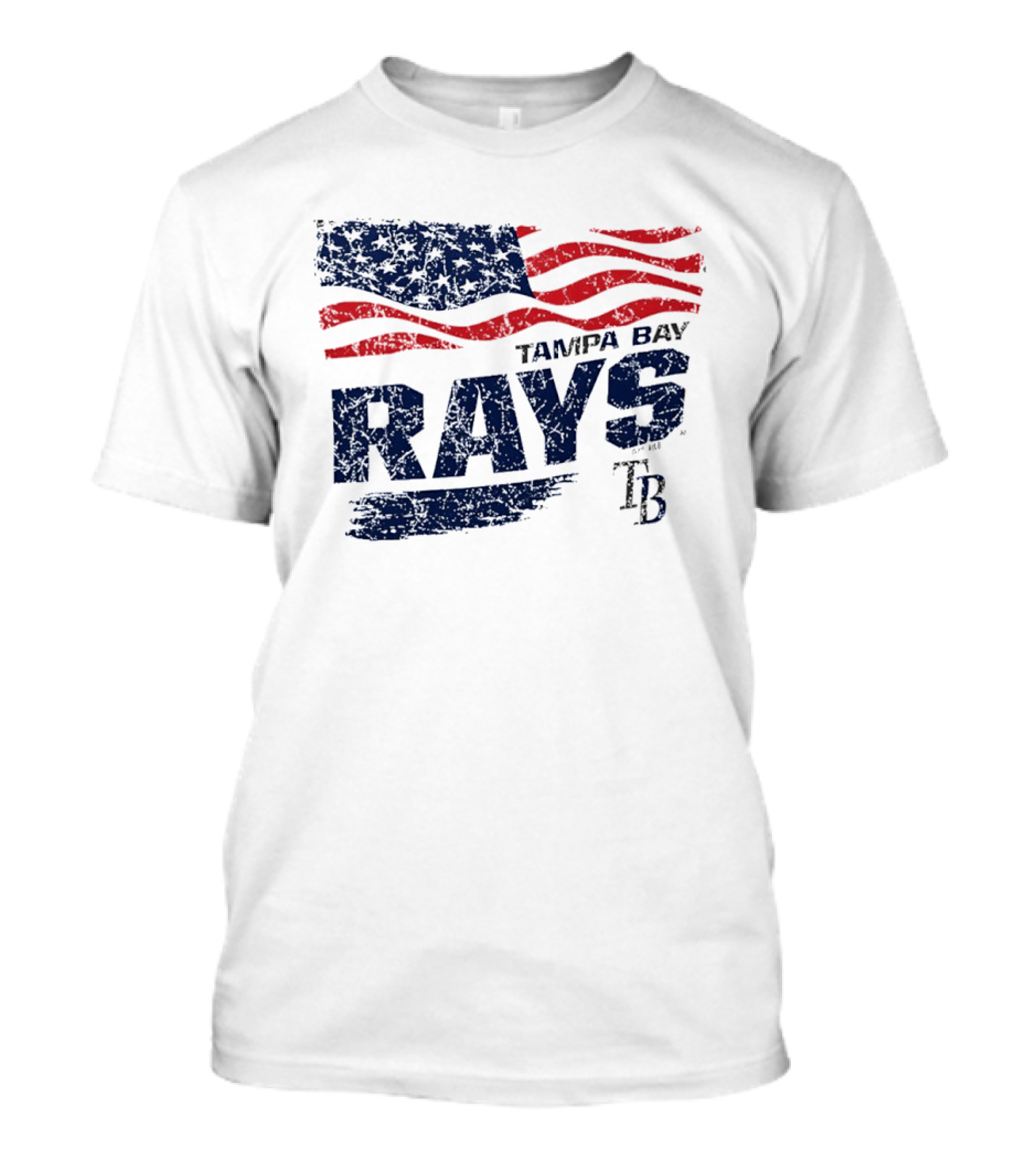 Tampa Bay Rays 4th Of July American Flag T-Shirt