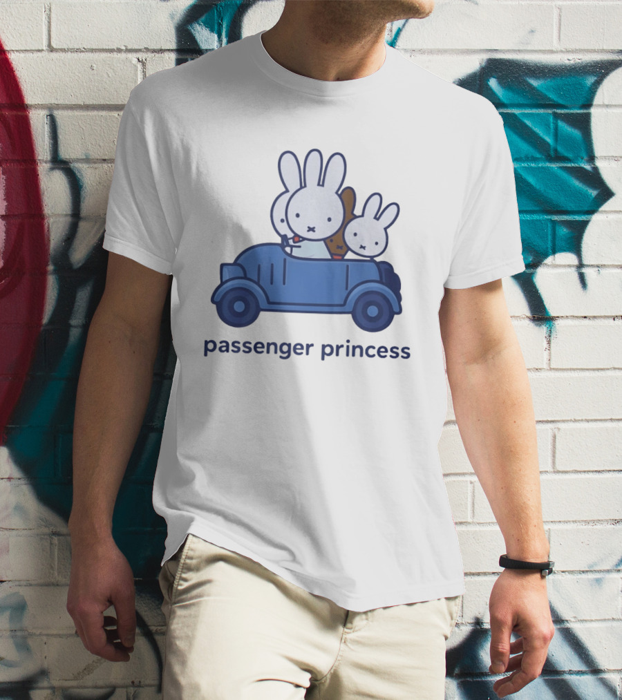 Miffy Passenger Princess Bunny Rabbit Car Ride T-Shirt