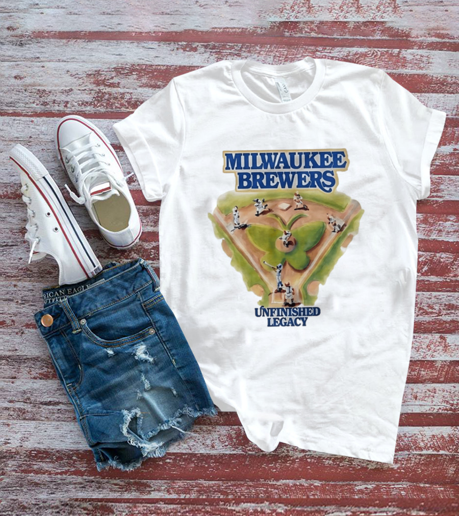 Milwaukee Brewers Unfinished Legacy Baseball Field T-Shirt