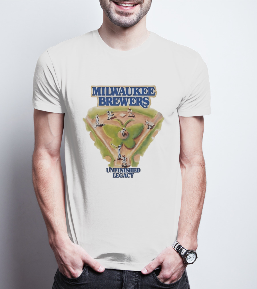 Milwaukee Brewers Unfinished Legacy Baseball Field T-Shirt