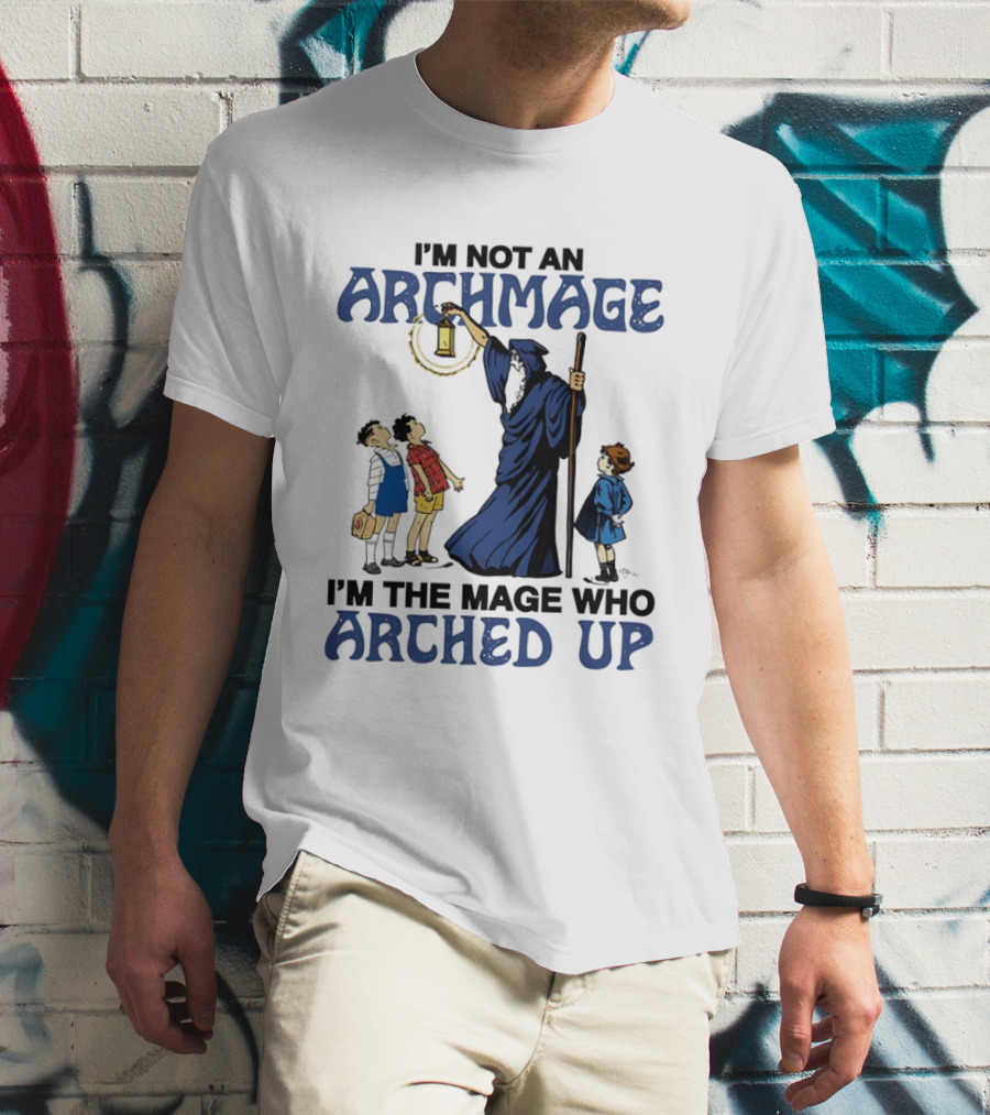 I'm Not An Archmage I'm The Mage Who Arched Up Wizard Kids Lantern T-Shirt