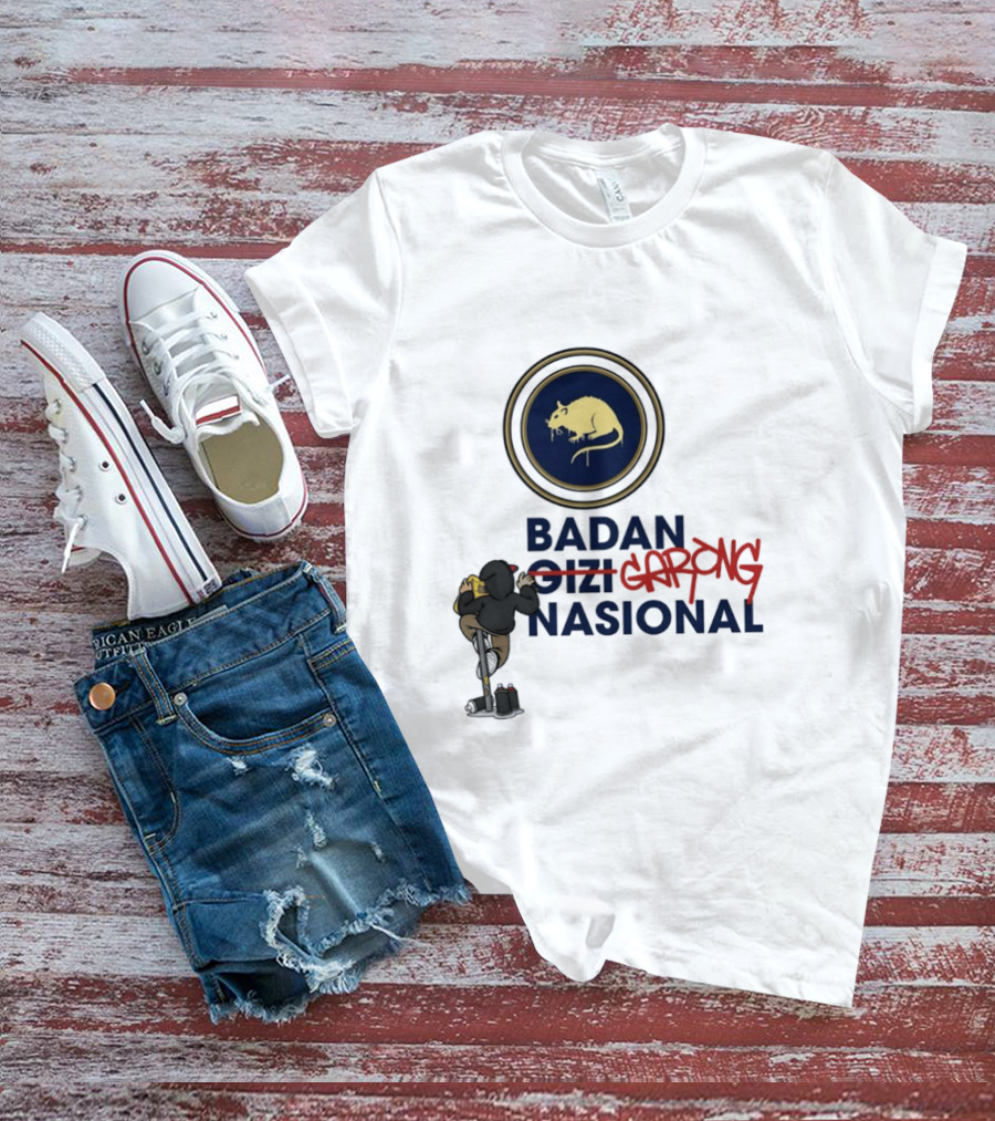 Badan Gizi Garong Nasional Indonesia Rat Symbol Satire T-Shirt