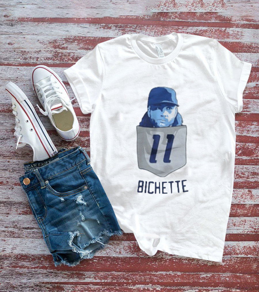 Bo Bichette 11 Toronto Blue Jays Baseball MLB Pocket T-Shirt