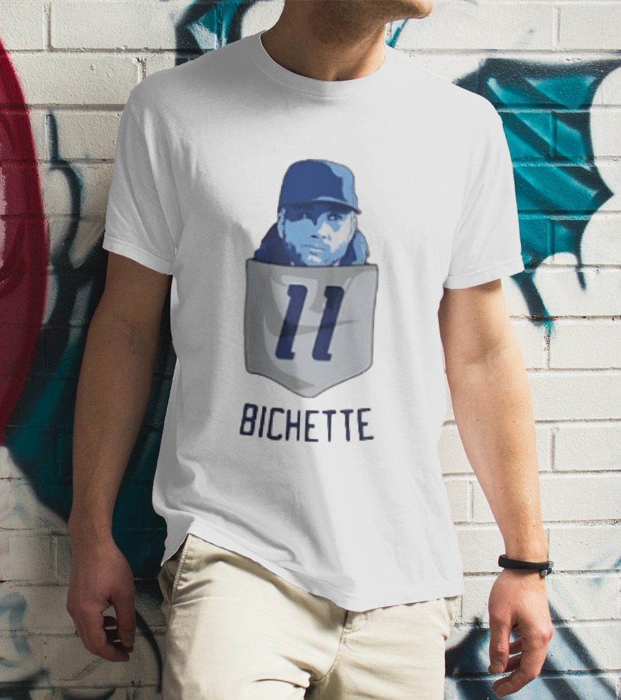 Bo Bichette 11 Toronto Blue Jays Baseball MLB Pocket T-Shirt