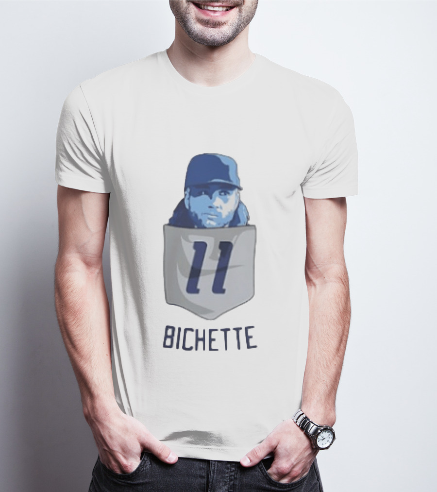 Bo Bichette 11 Toronto Blue Jays Baseball MLB Pocket T-Shirt