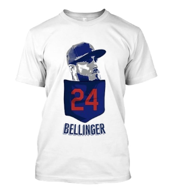 Cody Bellinger 24 Chicago Cubs Bellinger Baseball MLB Pocket Cap T-Shirt
