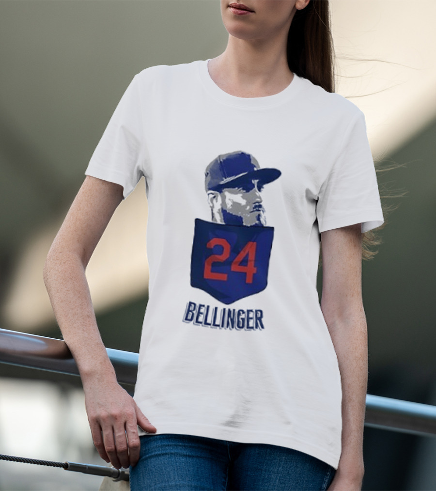 Cody Bellinger 24 Chicago Cubs Bellinger Baseball MLB Pocket Cap T-Shirt