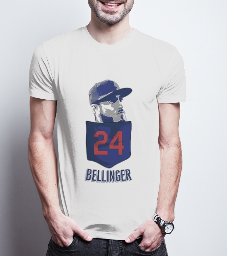 Cody Bellinger 24 Chicago Cubs Bellinger Baseball MLB Pocket Cap T-Shirt