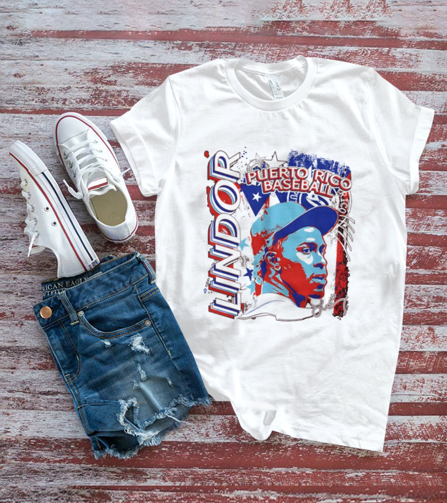 Francisco Lindor Puerto Rico Baseball MLB Player T-Shirt