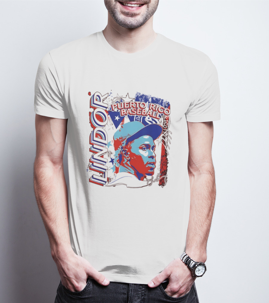 Francisco Lindor Puerto Rico Baseball MLB Player T-Shirt