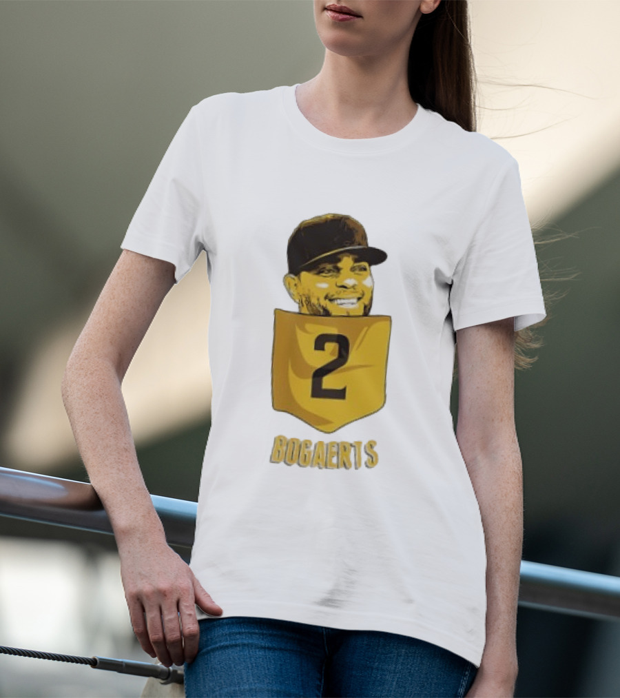 Xander Bogaerts 2 San Diego Padres Baseball MLB Pocket T-Shirt