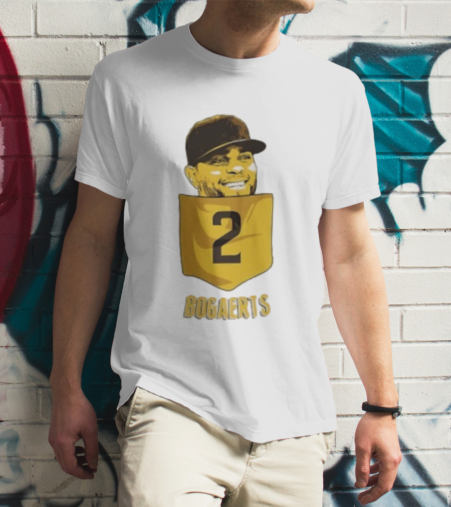 Xander Bogaerts 2 San Diego Padres Baseball MLB Pocket T-Shirt