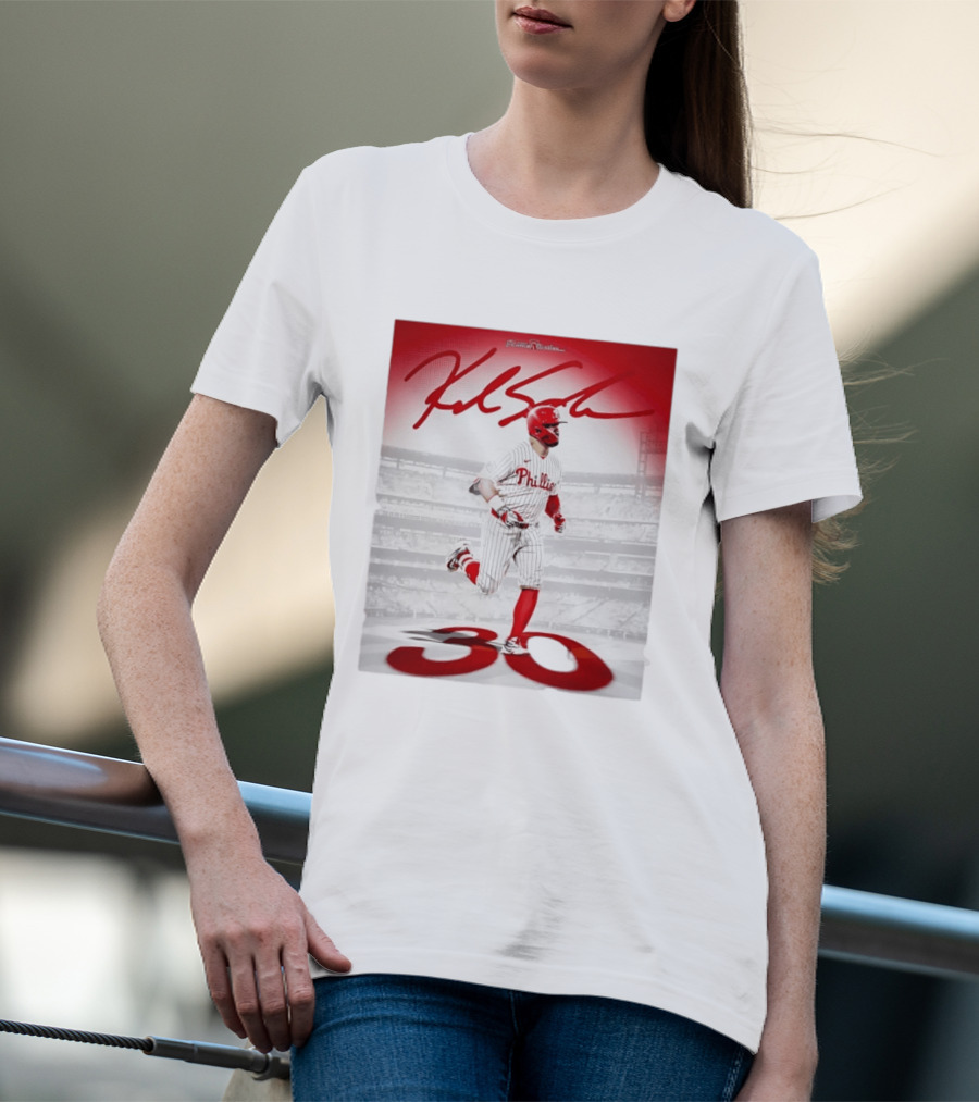 Philadelphia Phillies Kyle Schwarber 30 Home Runs Phillies Stadium T-Shirt
