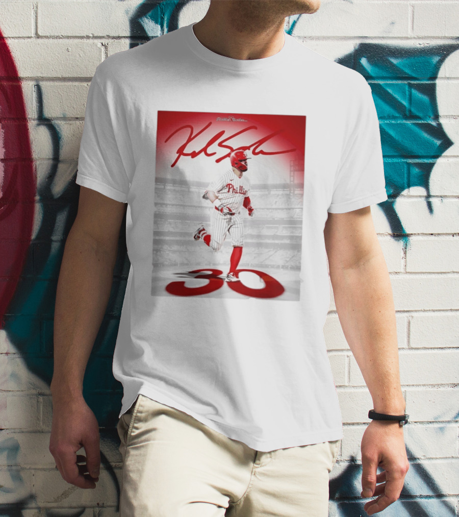 Philadelphia Phillies Kyle Schwarber 30 Home Runs Phillies Stadium T-Shirt
