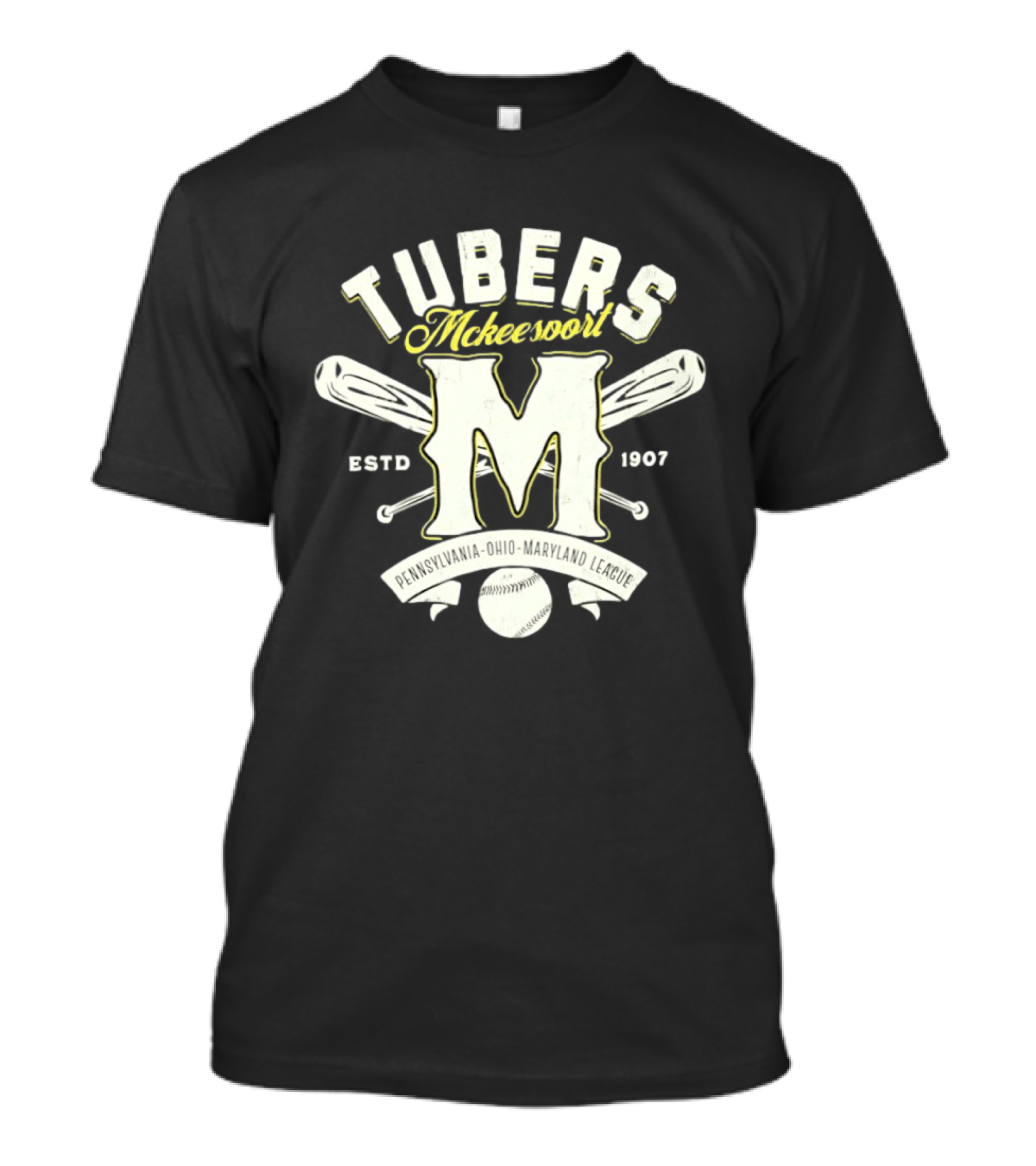 Tubers McKeesport Pennsylvania Ohio Maryland League Estd 1907 T-Shirt