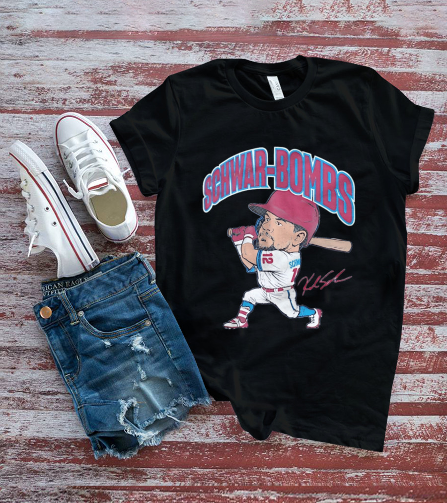 Philadelphia Phillies Kyle Schwarber Schwar Bombs Major League Baseball T-Shirt