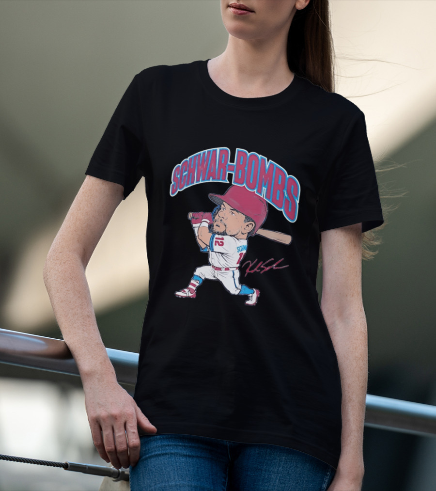 Philadelphia Phillies Kyle Schwarber Schwar Bombs Major League Baseball T-Shirt
