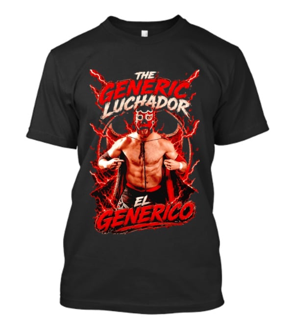 The Generic Luchador El Generico Pro Wrestling Masked Fighter T-Shirt