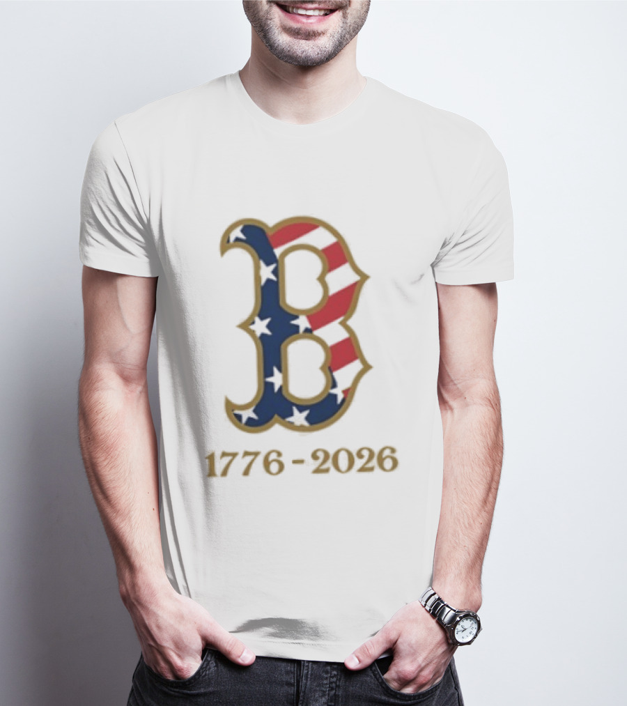 Boston Red Sox 250th Anniversary 1776 2026 Fourth Of July T-Shirt