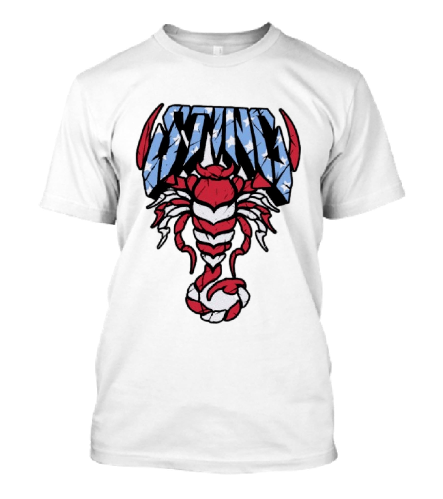Sting 4th Of July American Flag Scorpion Polyester T-Shirt