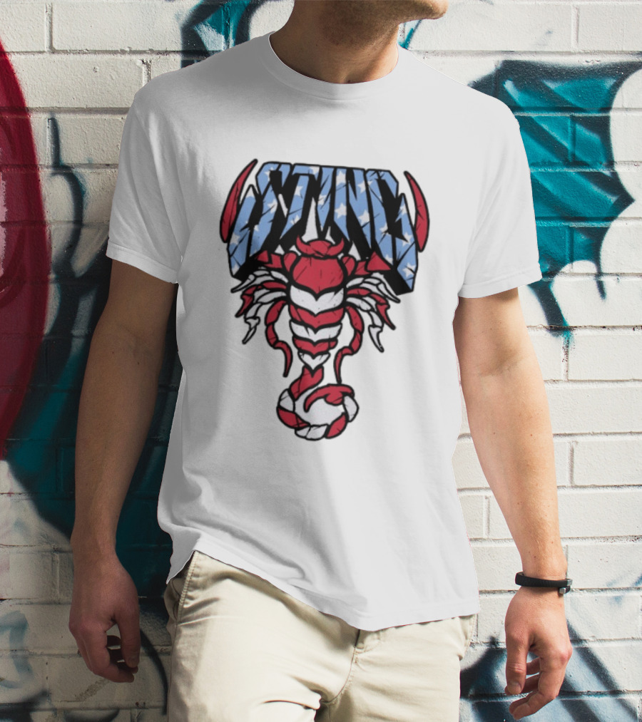 Sting 4th Of July American Flag Scorpion Polyester T-Shirt